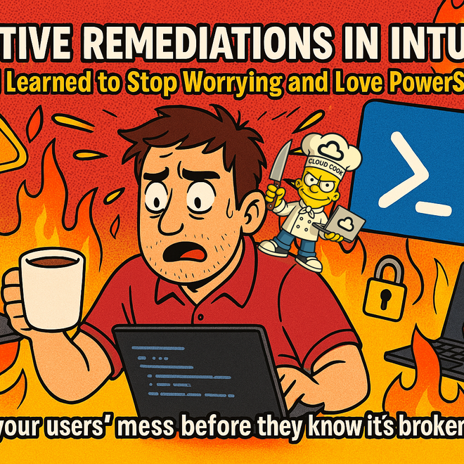 Image of: Proactive Remediations in Intune — Or, How I Learned to Stop Worrying and Love PowerShell