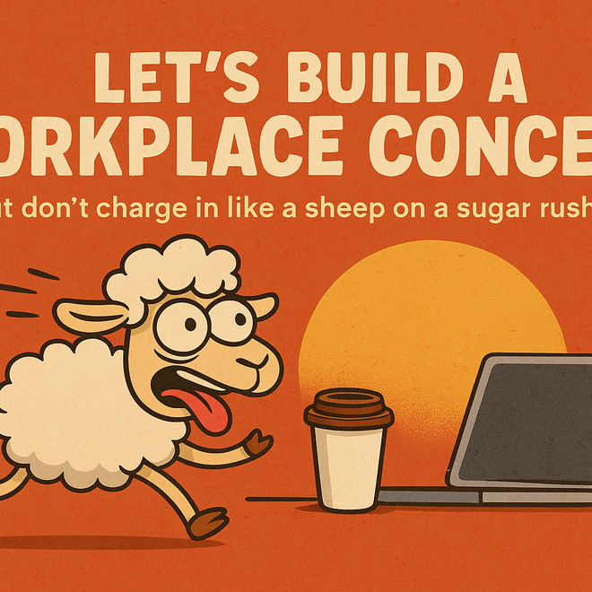 Image of: So You Gotta Build a Workplace Concept. RIP. 💀